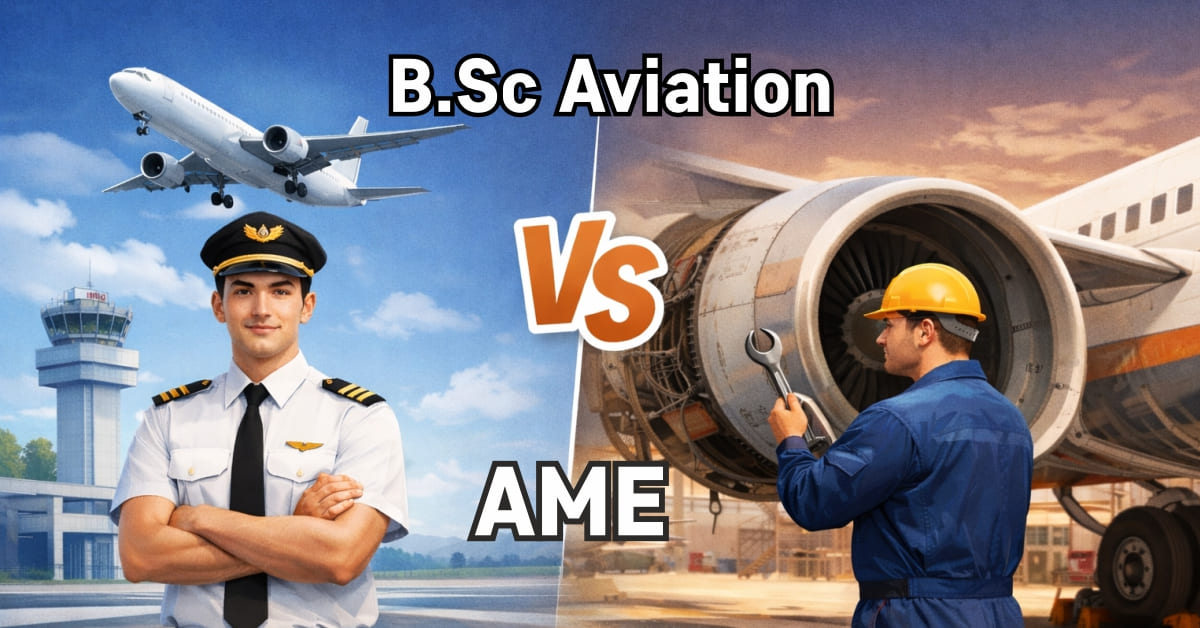 Is B.Sc. in Aviation Better than AME (Aircraft Maintenance Engineering)?